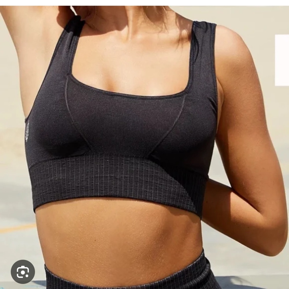 free people good karma square neck bra